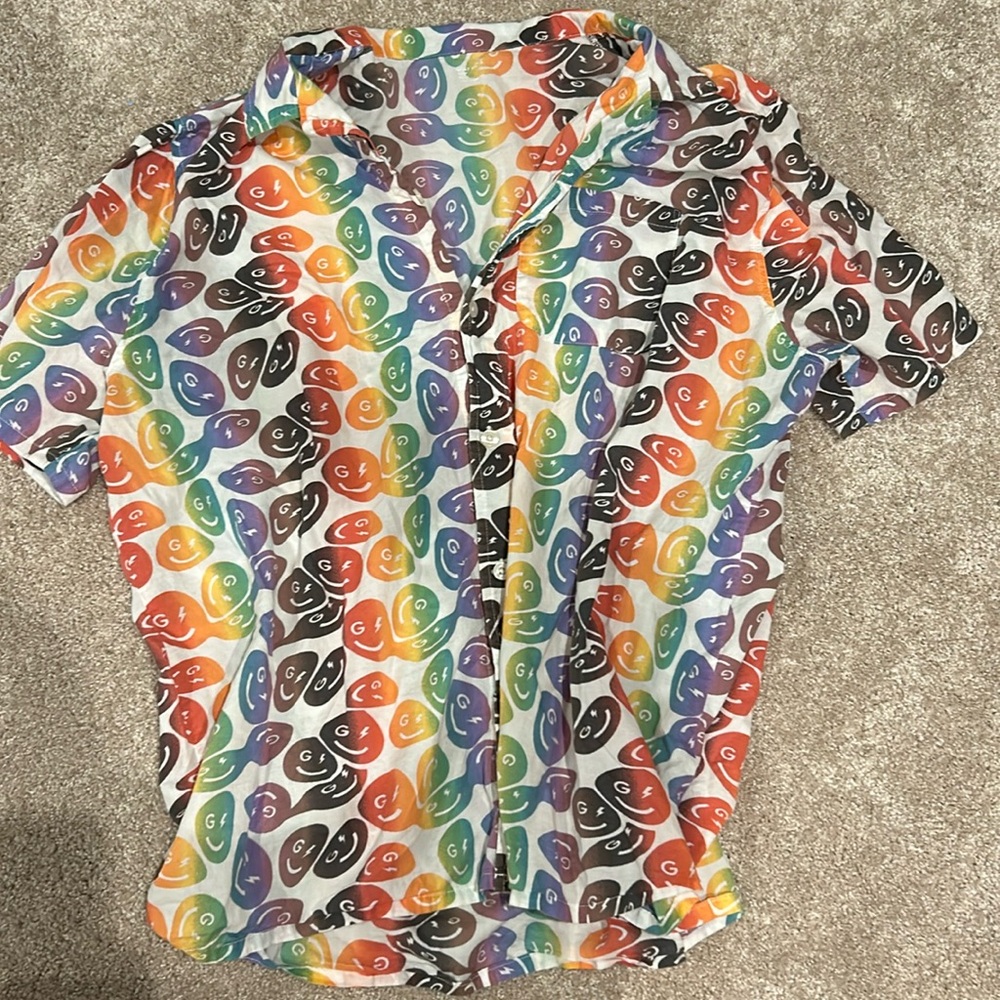 Rainbow unisex Gilly Hicks button down polo